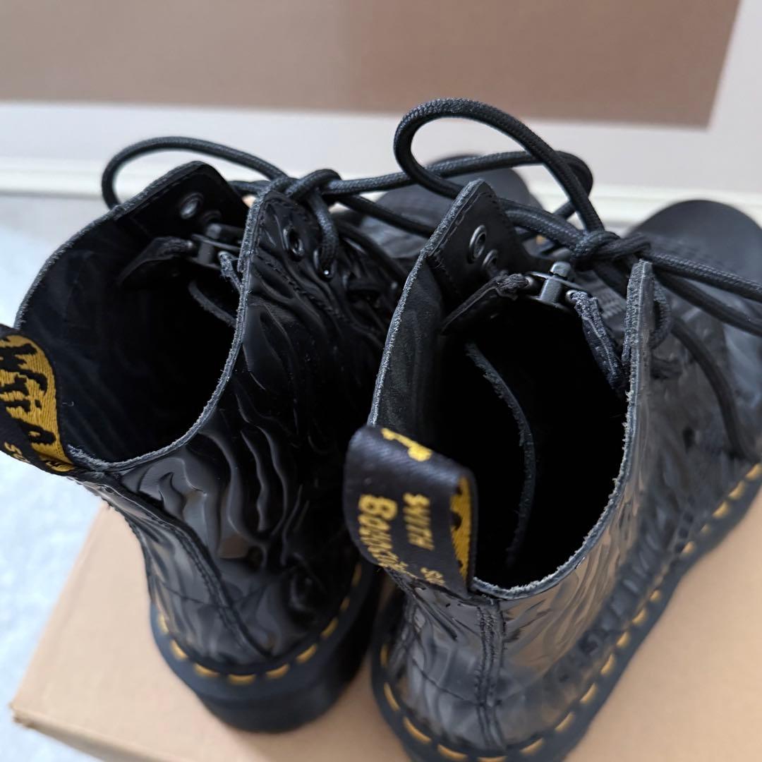 EU37 Dr.Martens ドクターマーチン ゼブラ柄 ブーツ