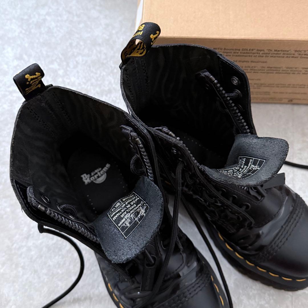 EU37 Dr.Martens ドクターマーチン ゼブラ柄 ブーツ