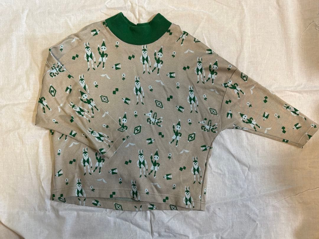 一度の着用 ミナペルホネン　プルオーバー fun 120/6y