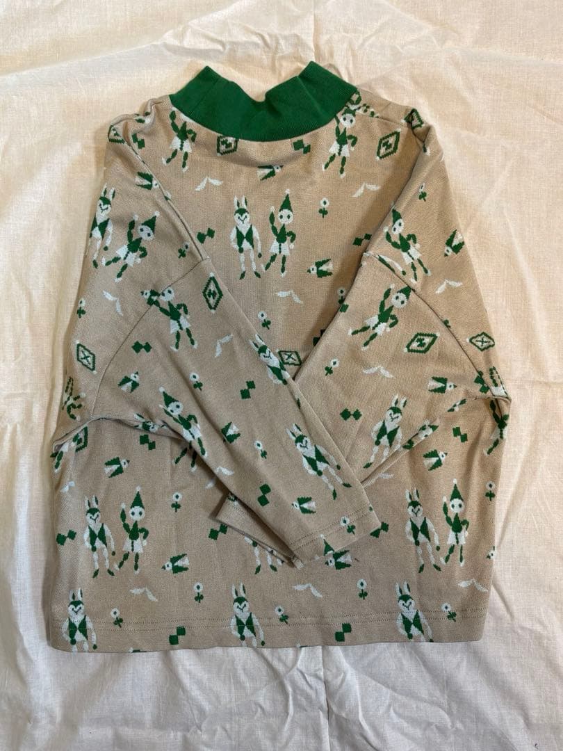 一度の着用 ミナペルホネン　プルオーバー fun 120/6y