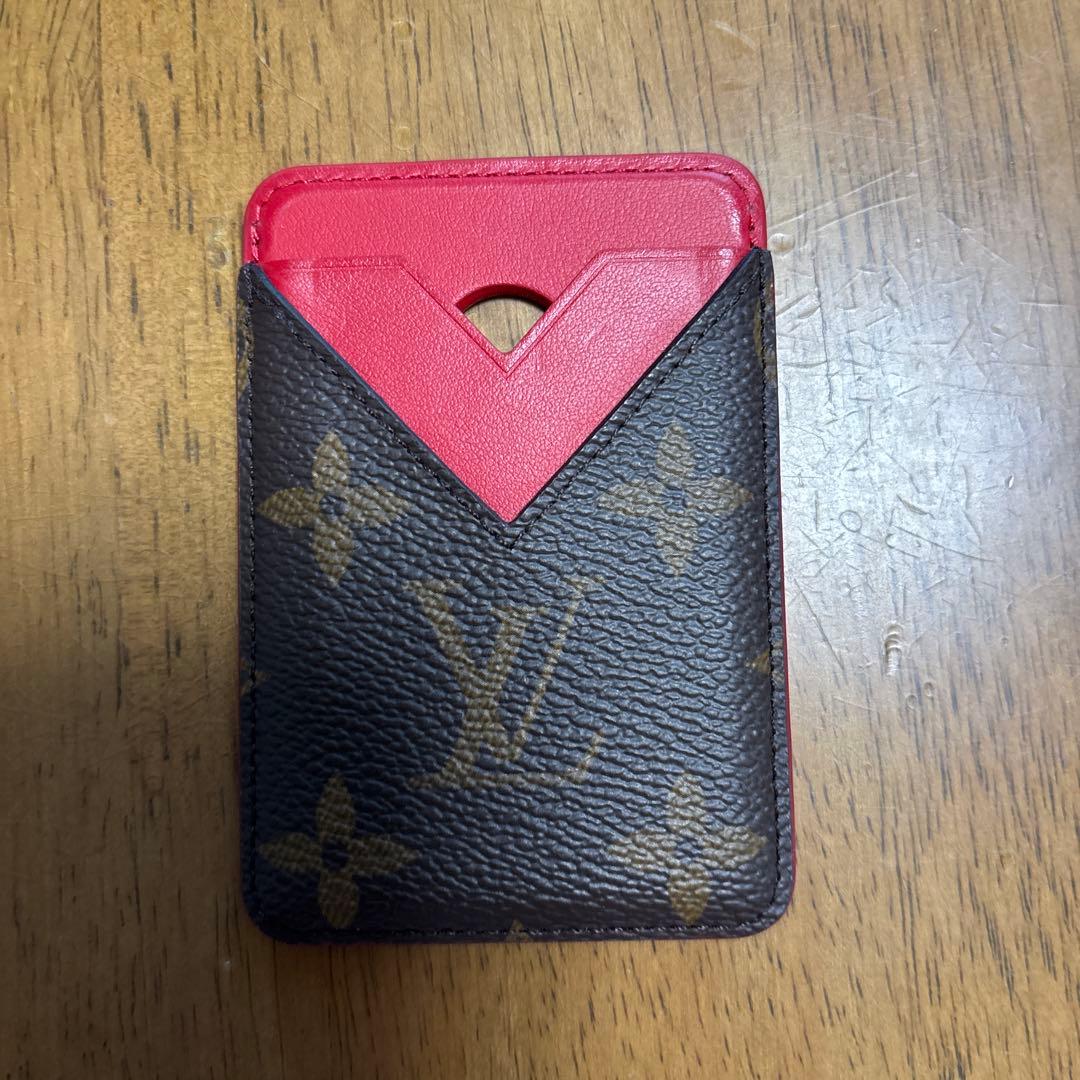 Louis Vuitton カードケース ブラウン/レッド