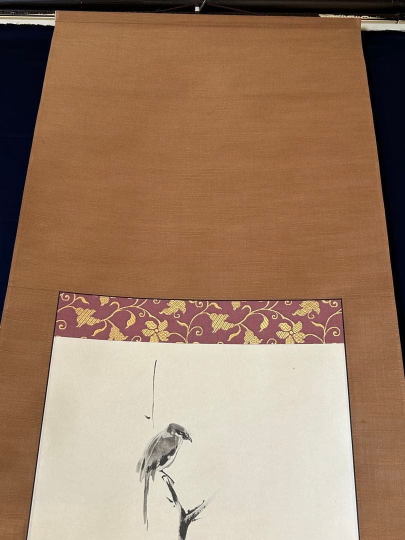 「枯木鳴鵙」　宮本武蔵　掛け軸 掛軸 共箱あり 限定1000部謹製 802番