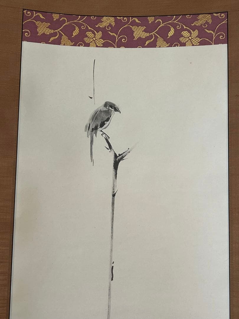 「枯木鳴鵙」　宮本武蔵　掛け軸 掛軸 共箱あり 限定1000部謹製 802番