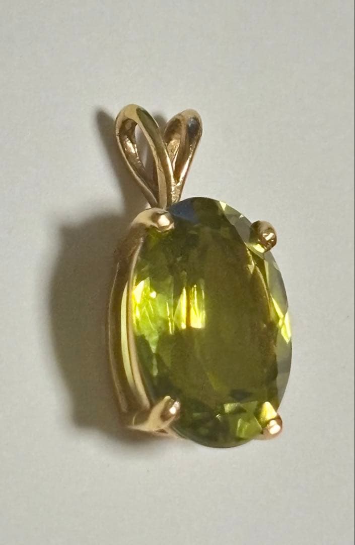 グリーン ペンダントチャーム　14K