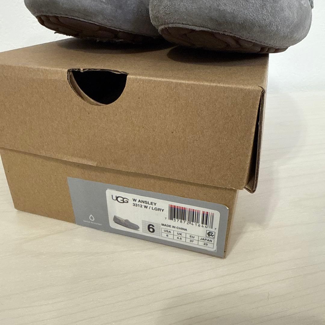UGG W Ansley モカシン グレー 6 23