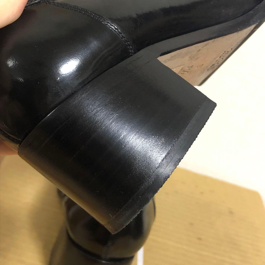 グッチ　GUCCI ホースビット　ローファー　ヒール　ブラック　黒　レザー