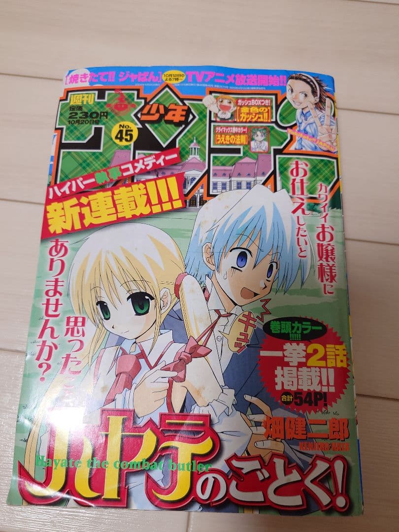 週刊少年サンデー 2004年45号 ハヤテのごとく！ 新連載