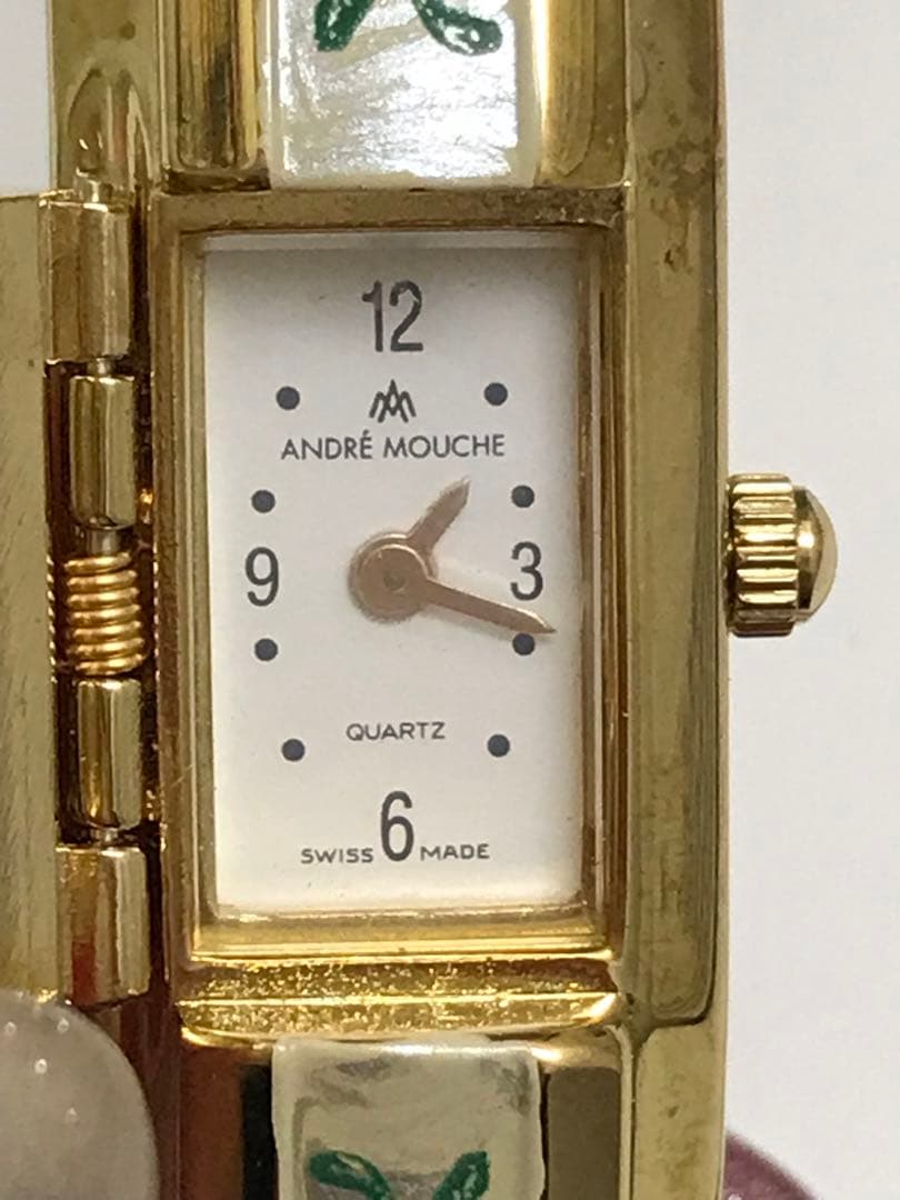 TJ 　アンデレムッシュ花柄クォーツ時計　T.1324