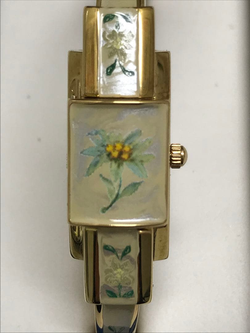 TJ 　アンデレムッシュ花柄クォーツ時計　T.1324