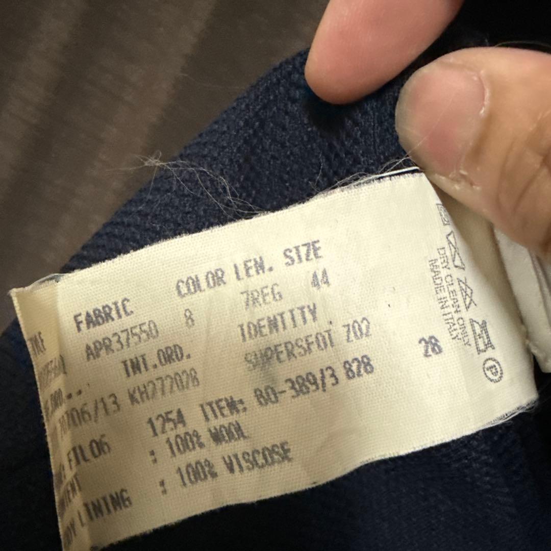 LARDINI ネイビー ダブルジャケット　紺　44サイズ