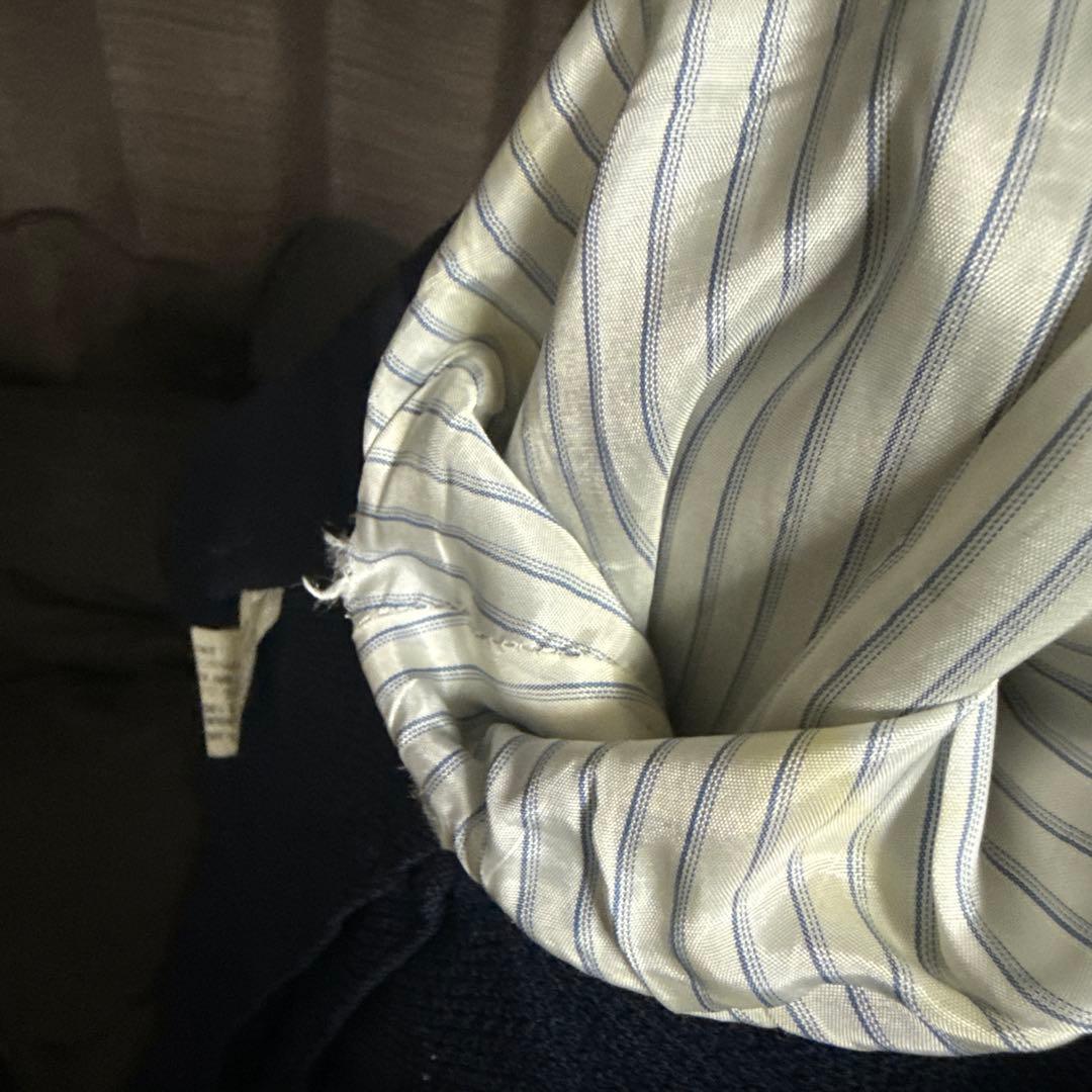 LARDINI ネイビー ダブルジャケット　紺　44サイズ