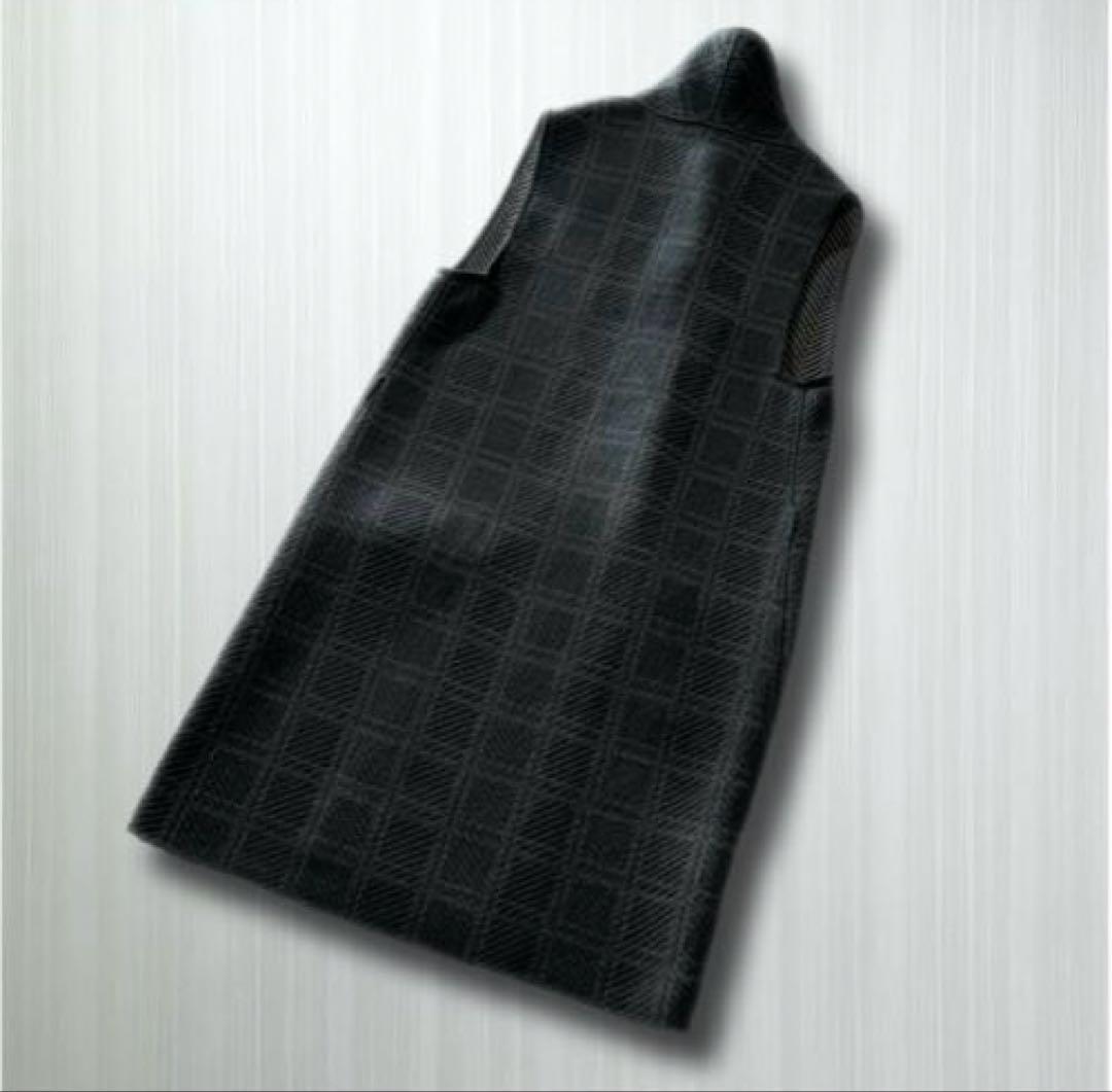 ロロピアーナ　ベビーカシミヤ　リバーシブルロングジレ