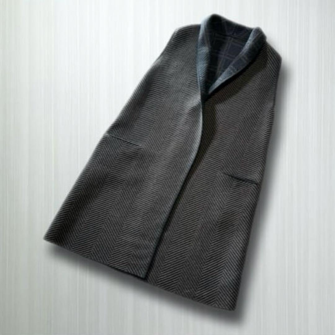 ロロピアーナ　ベビーカシミヤ　リバーシブルロングジレ