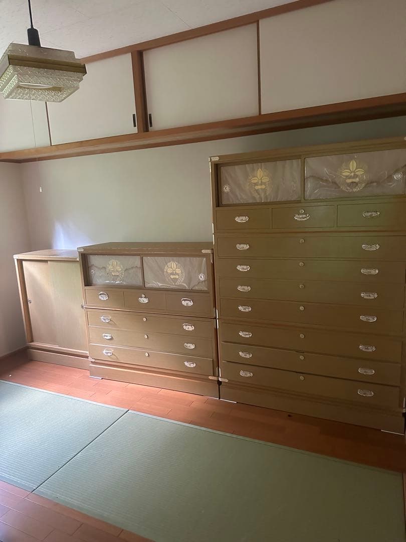 海舟 高級桐箪笥3点セット　超美品　【引き取り限定】