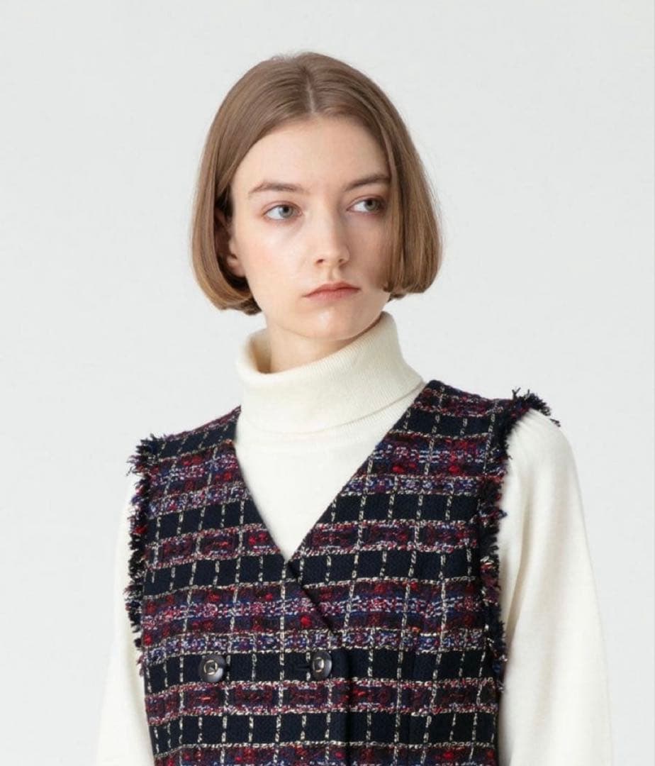 ♡ルルウィルビー MALHIA KENTチェックツイードワンピース♡