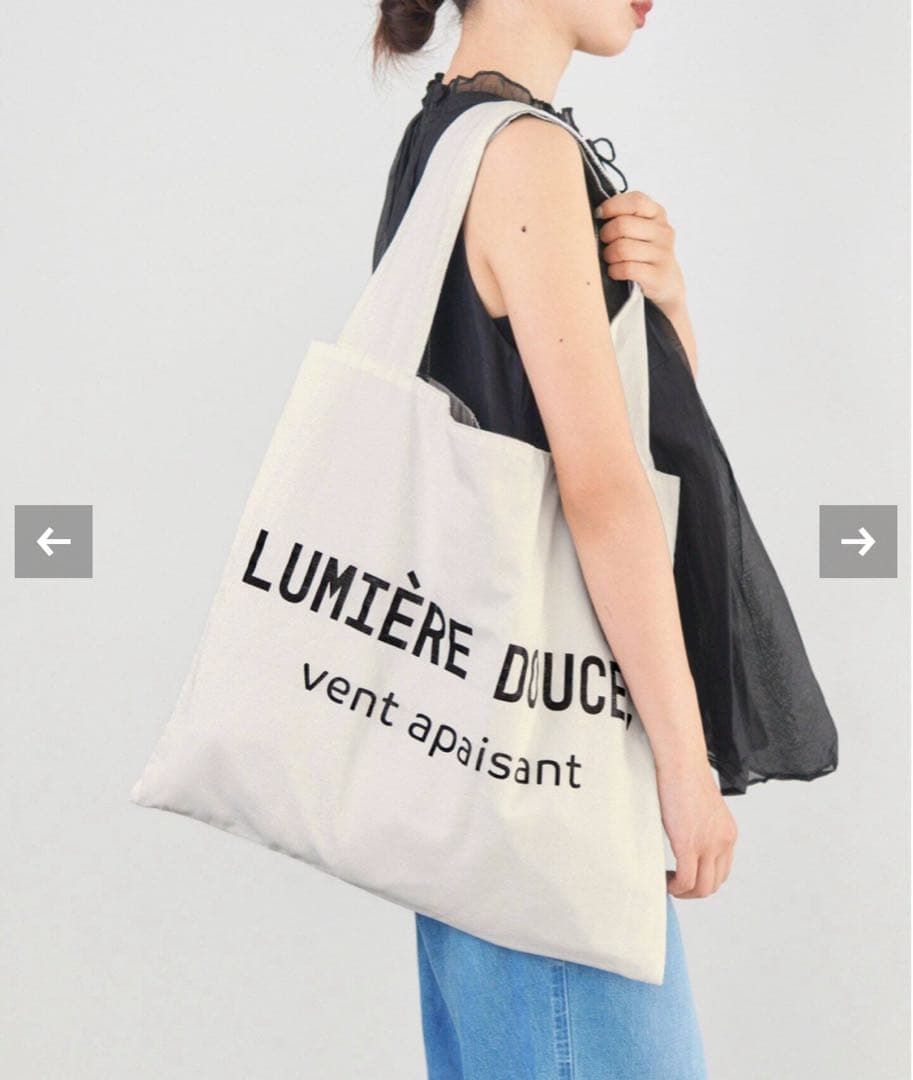 バッグ IENA BLANC COTTON BAG