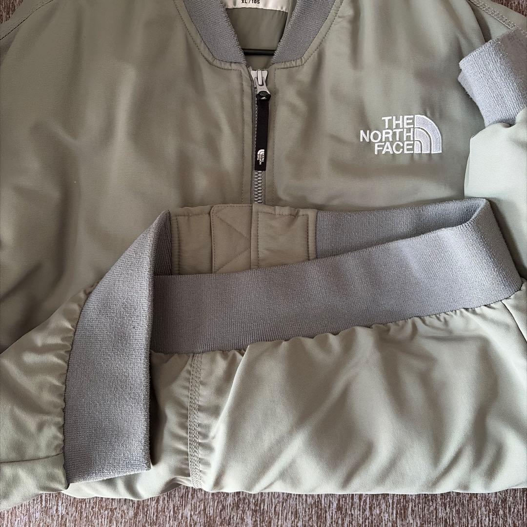 THE NORTH FACE ライトカーキ色 ナイロン中綿ジャケット XL