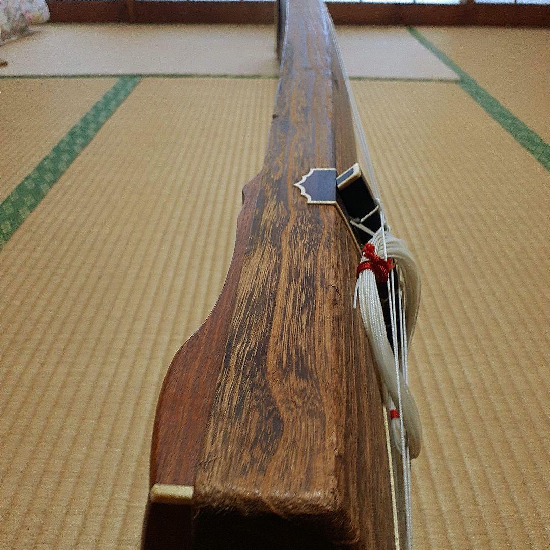 伝統的な木製琴 すだれ彫りナイロン弦付き 専用袋付き送料無料