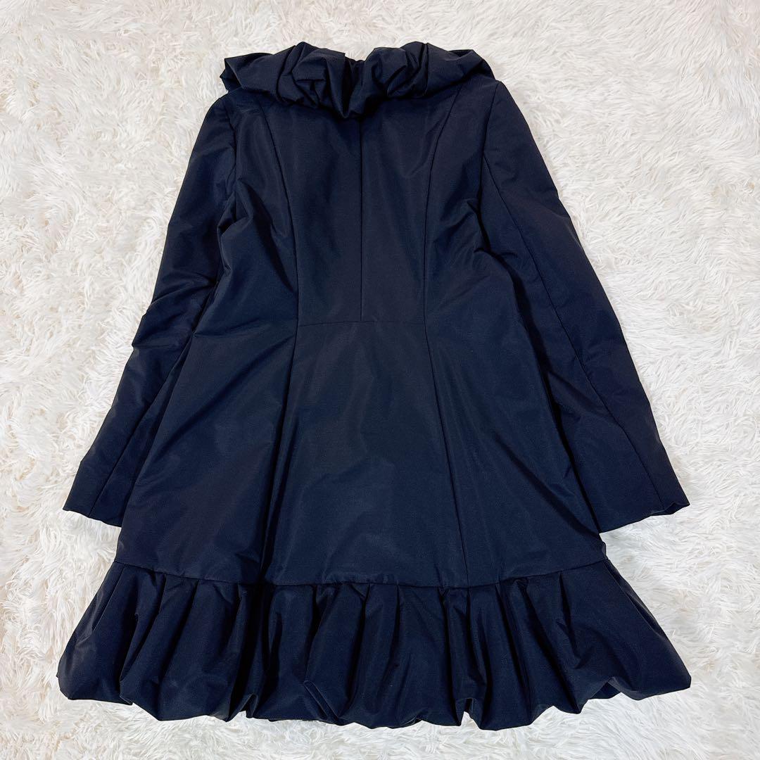 極美品　フォクシー　エレガントコート　ロングコート　フリル　フレア　38