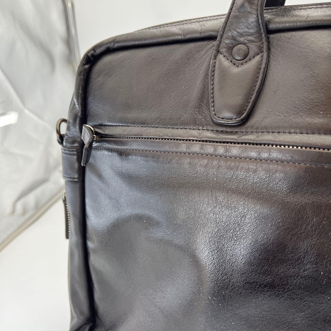 PORTER 吉田カバン レザーブリーフケース 茶 ブラウン A4可 旧ロゴ