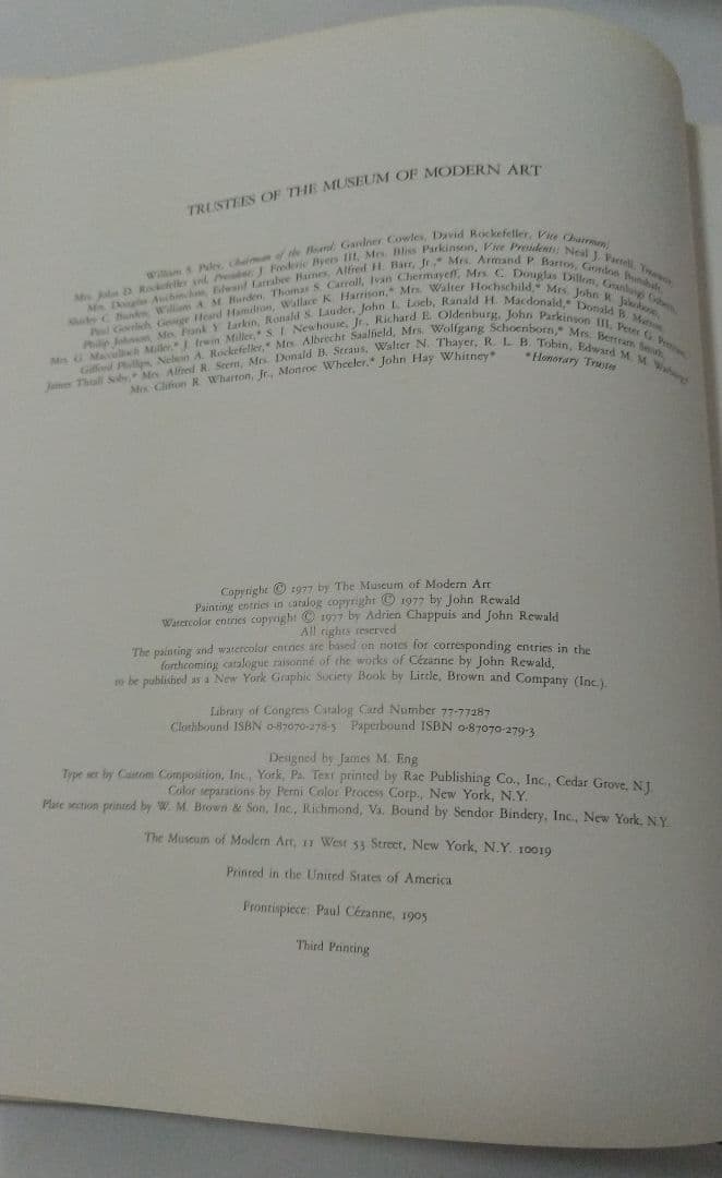 セザンヌ Ce'zanne The Late Work 洋書 画集