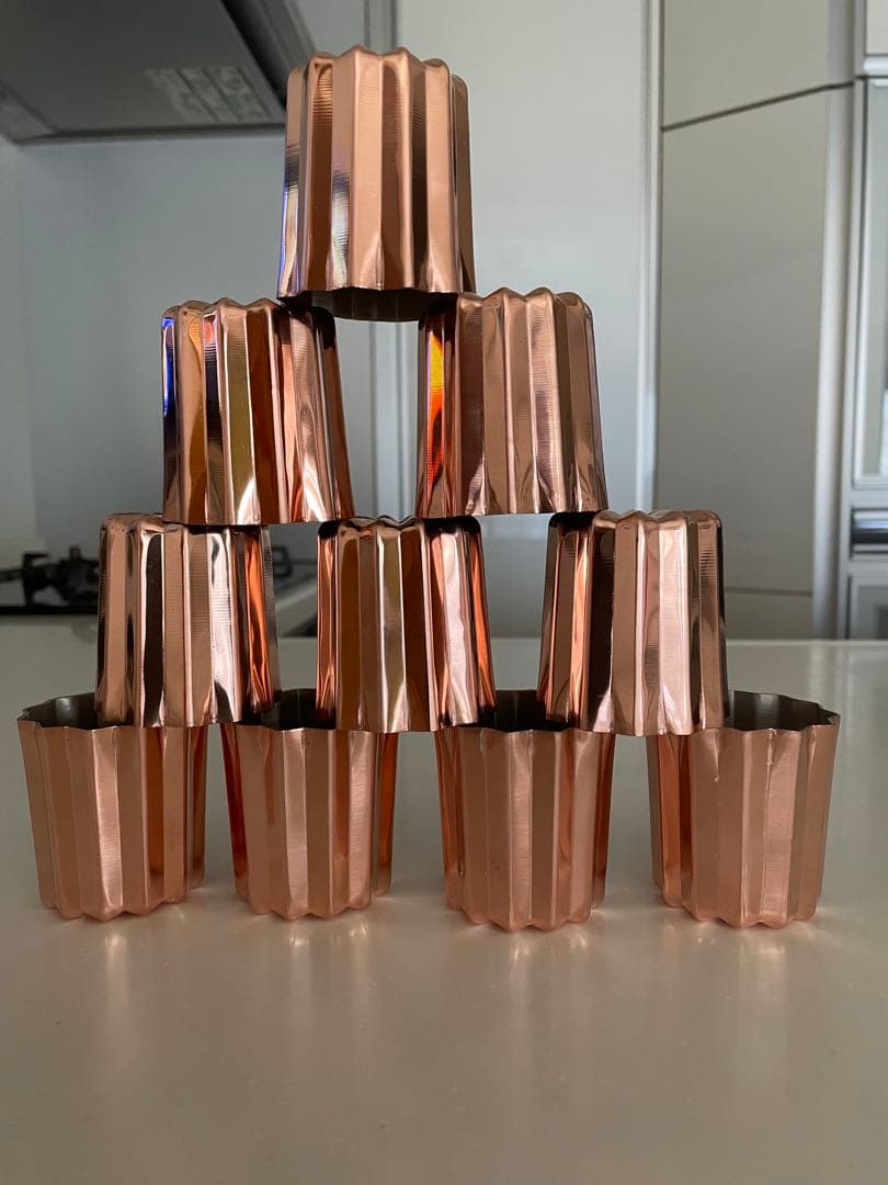 浅井商店オリジナル銅型カヌレ　トールサイズ15個セット