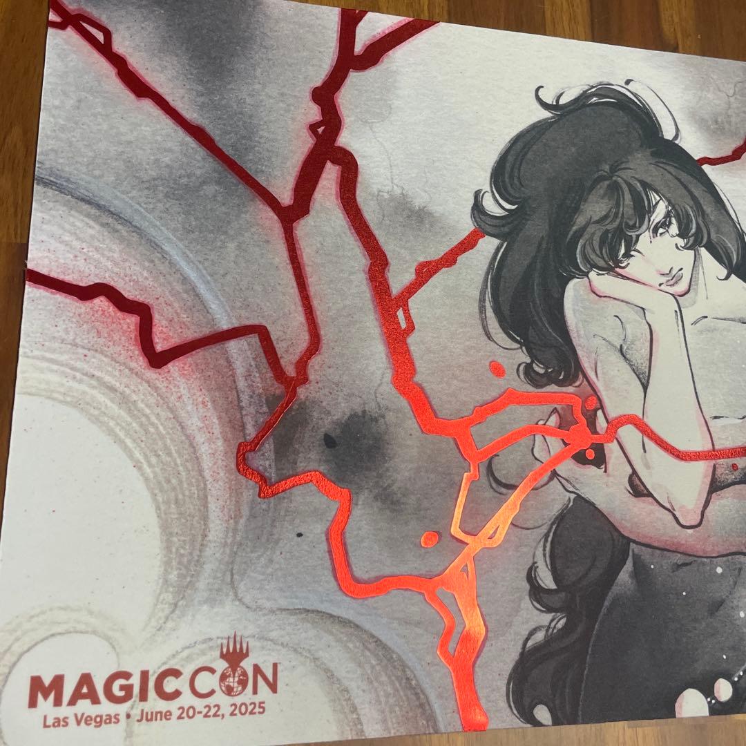 マジックコン2025 限定プレイマット　稲妻/Lightning Bolt