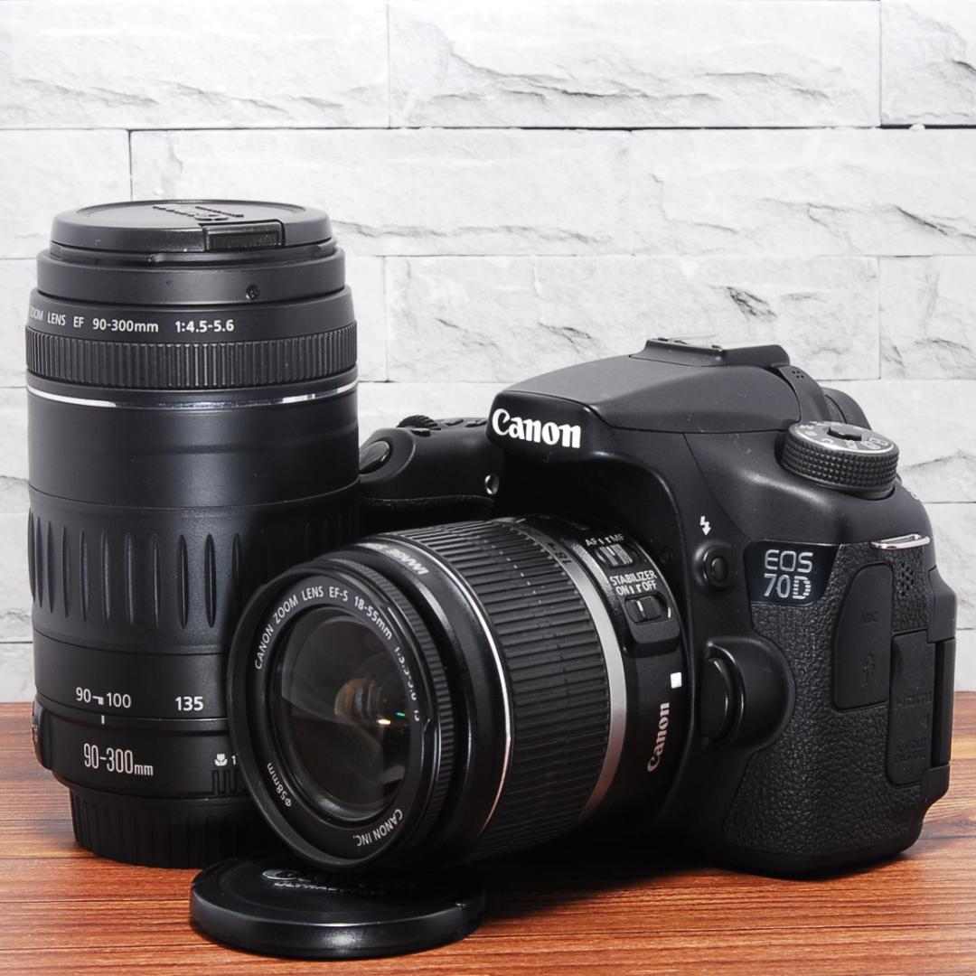 TRSY ✨ショット数少 美品✨Canon EOS 70Dダブルレンズ