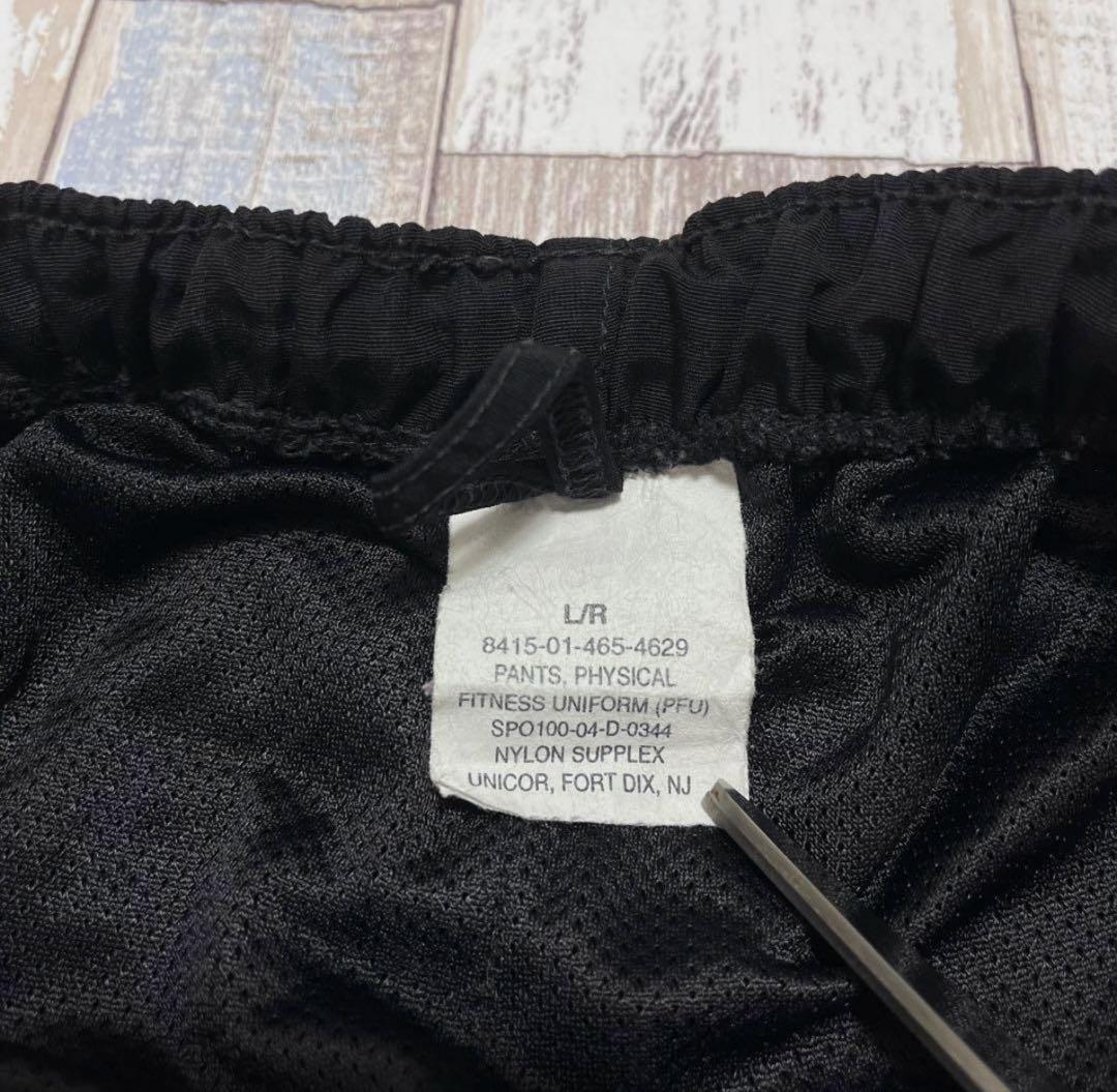 【美品】アメリカ軍 IPFU ナイロン トレーニングパンツ ブラック L/R