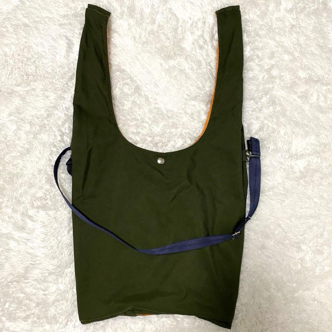 【美品】ポーター バガー GMS エコバッグ カーキ 現行 折り畳み 大容量