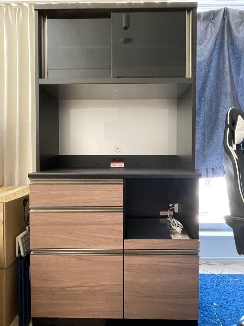 【みずき】キッチンボード　プレジャー９０ＬＬオープン　ミディアム