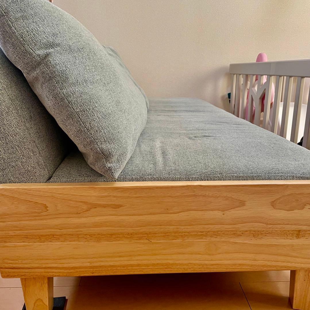 モダンデコ　ソファベッド　3人掛け　本体のみ