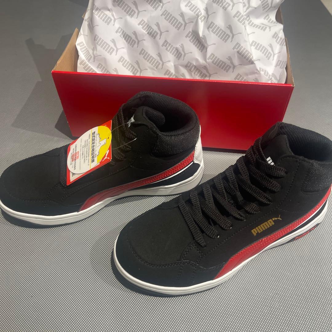 Puma 安全靴 26.5cm EEE 黒/赤