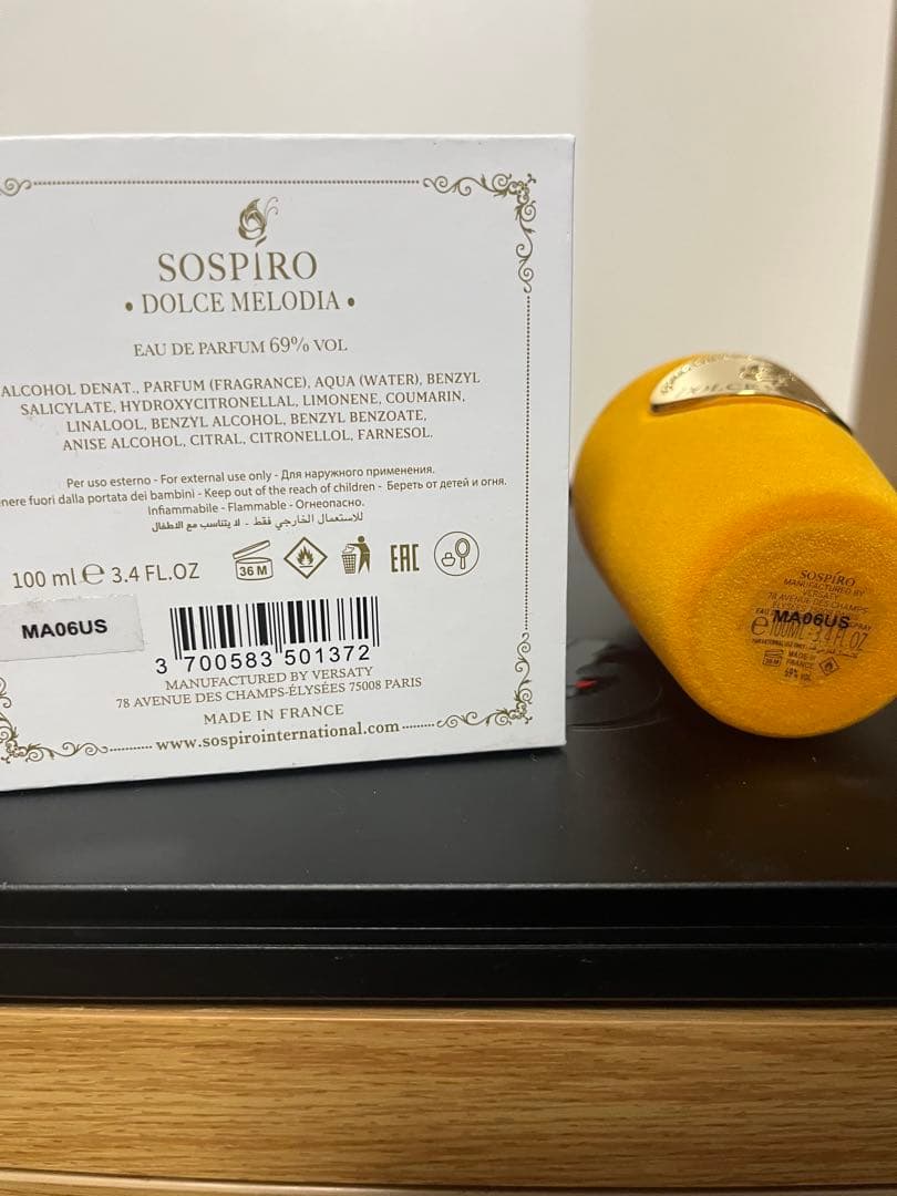 香水(ユニセックス) Sospiro Dolce Melodia 100ml