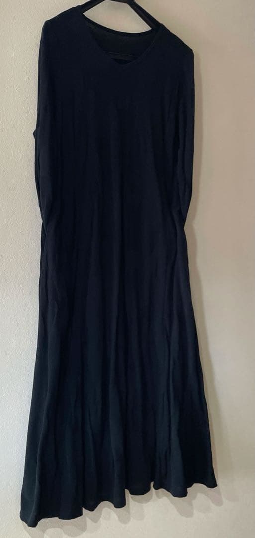 今月末出品終了　ヨーガンレール　カットソーワンピース　ブラック