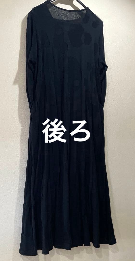 今月末出品終了　ヨーガンレール　カットソーワンピース　ブラック