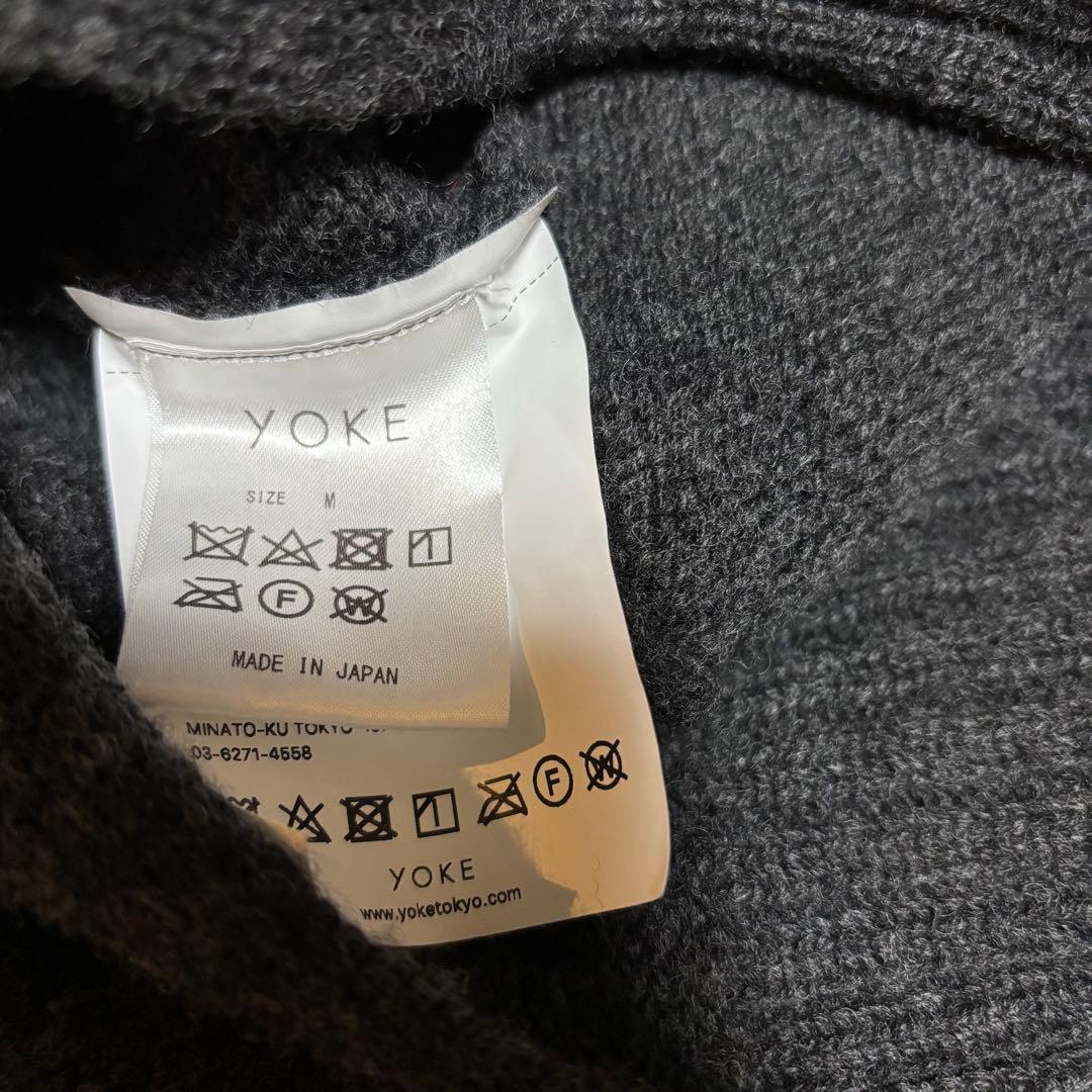 YOKE DETACHABLE FOLD UP SHARE KNIT カシミヤ混