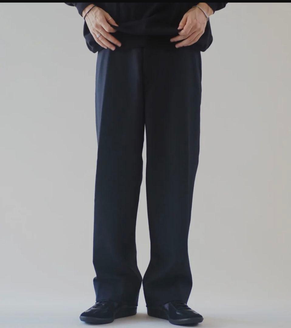 COMOLI 24aw ウールサージパンツ NAVY 3