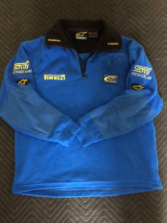 2005ラリージャパンチームスバルパーカーペターソルベルグサイン入り