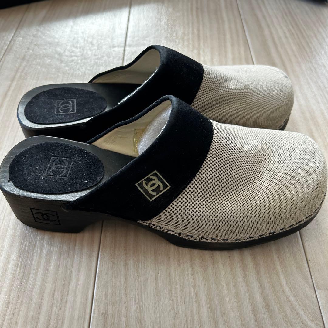 シャネル スポーツ サボ ミュール スリッポン サンダル CHANEL 靴