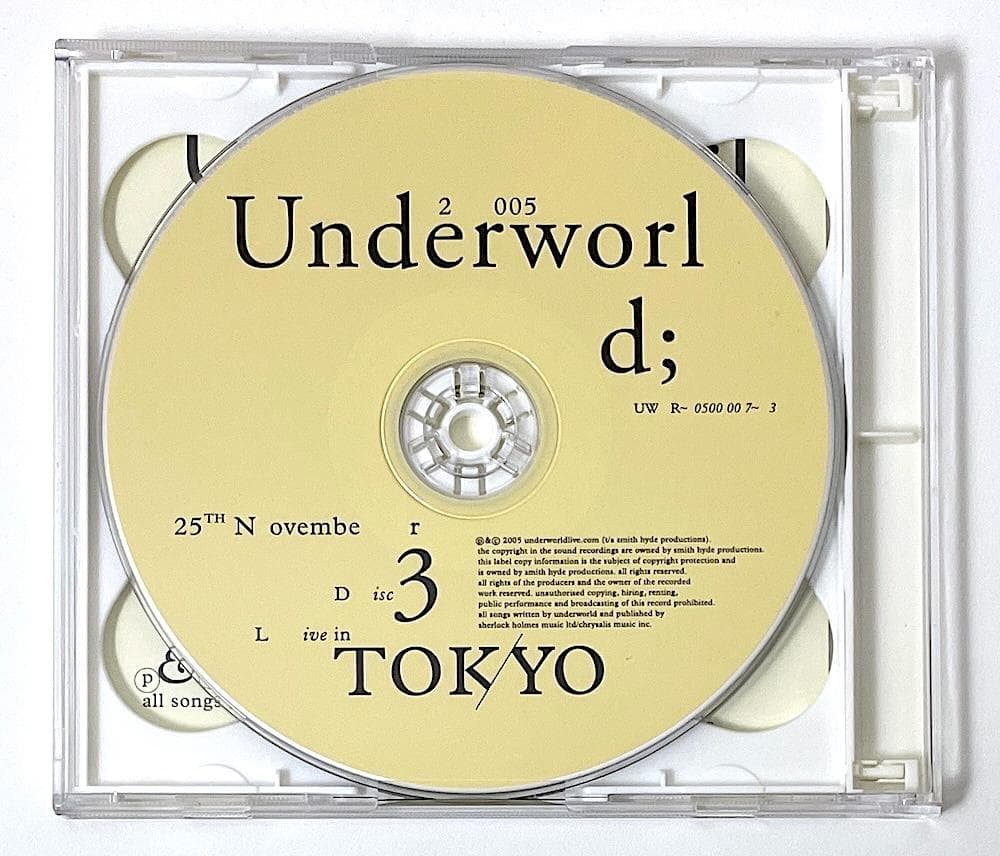 廃盤 LIVE IN TOKYO 25TH NOVEMBER 2005〈3枚組〉