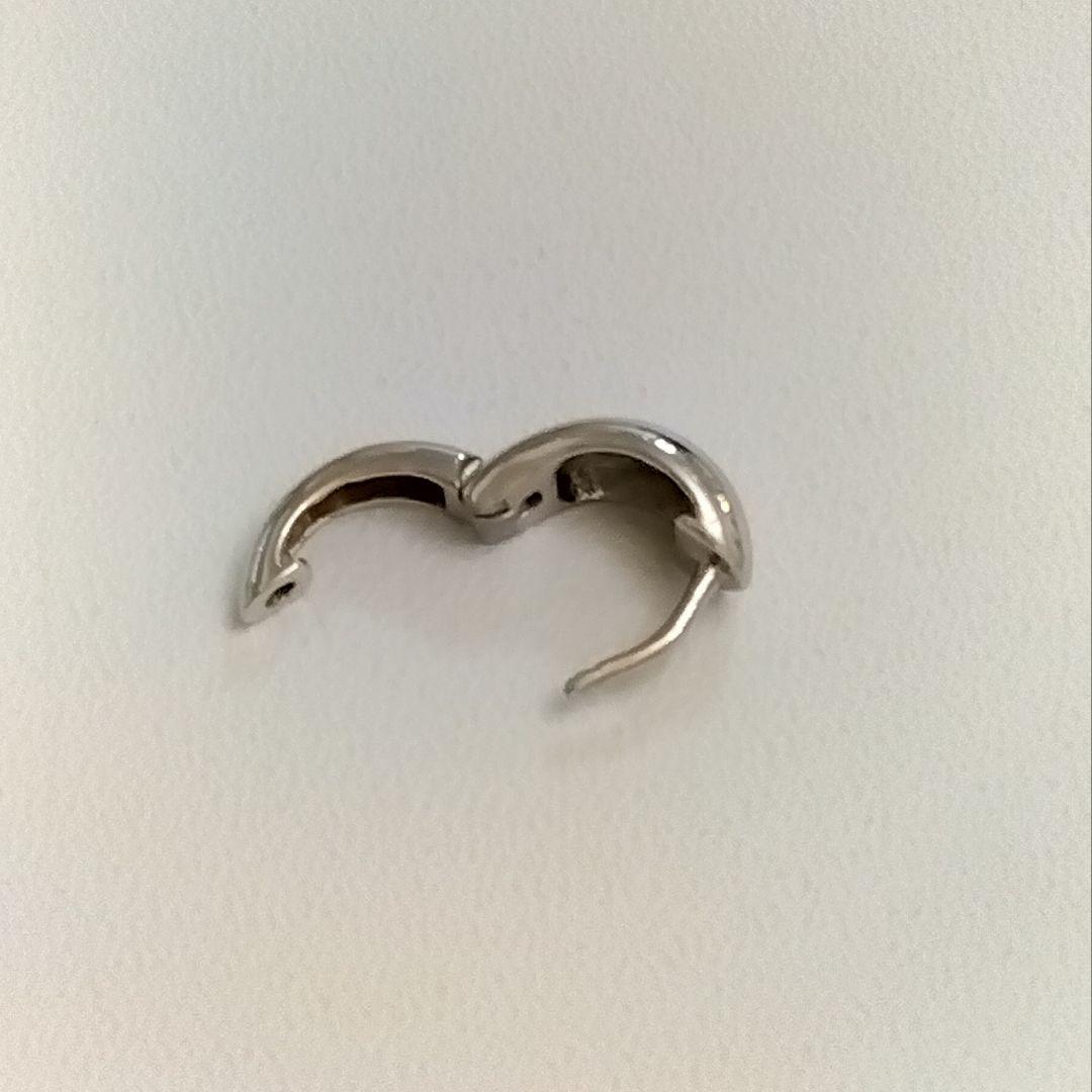 ピアス　carat スピンドル　pt900 プラチナ　10mm