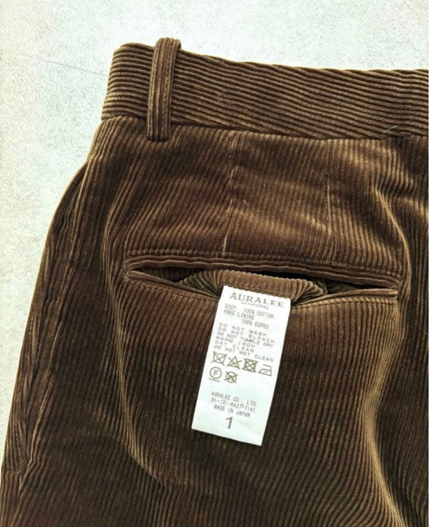 AURALEE オーラリー　コーデュロイ　パンツ