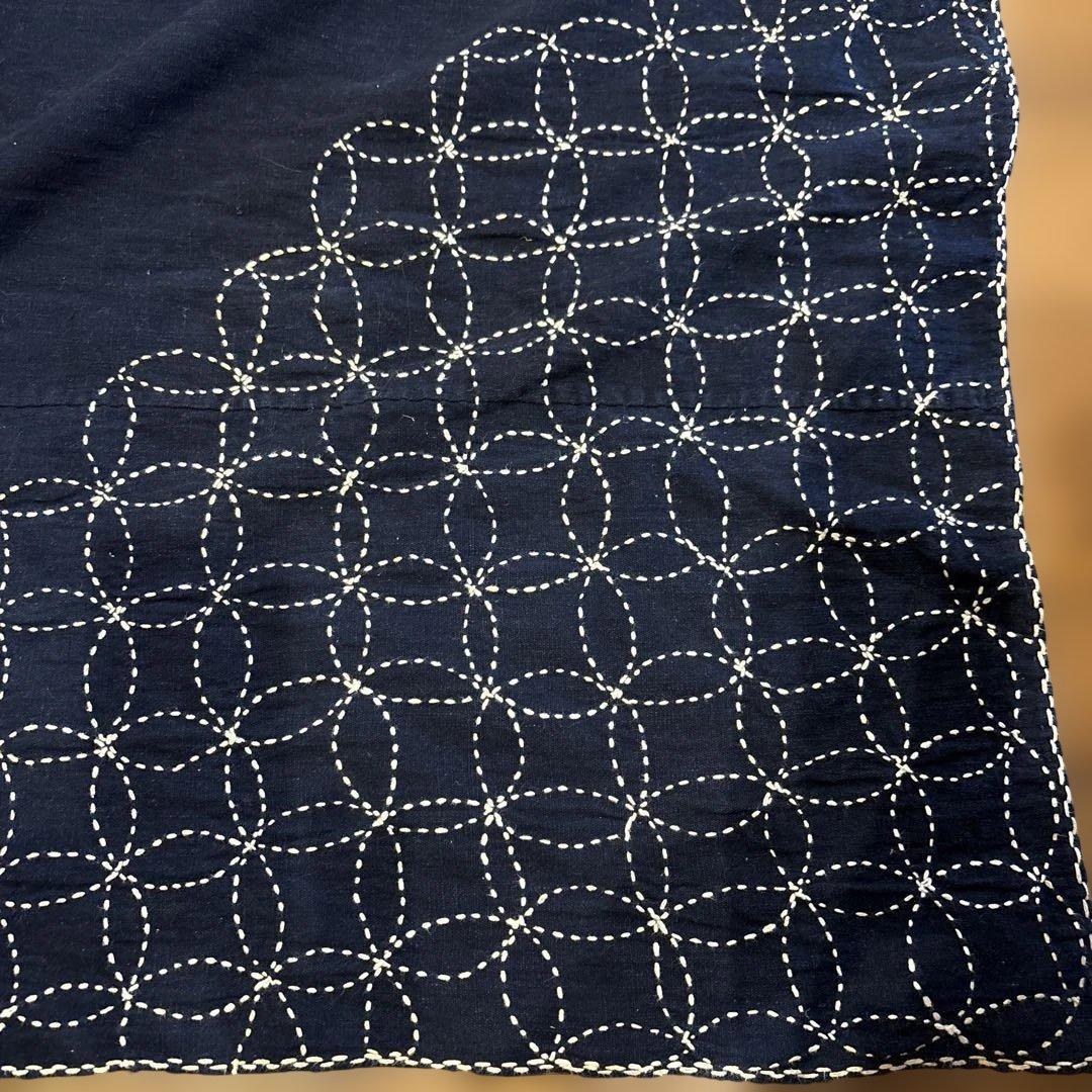 古布　藍染　刺し子　大風呂敷　5幅　約155✖️160
