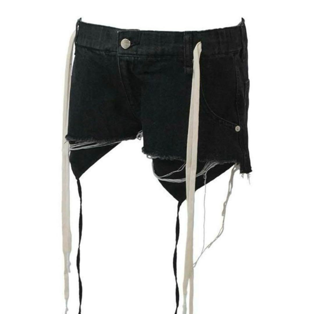 パンツ S garter denim shorts Theredthread