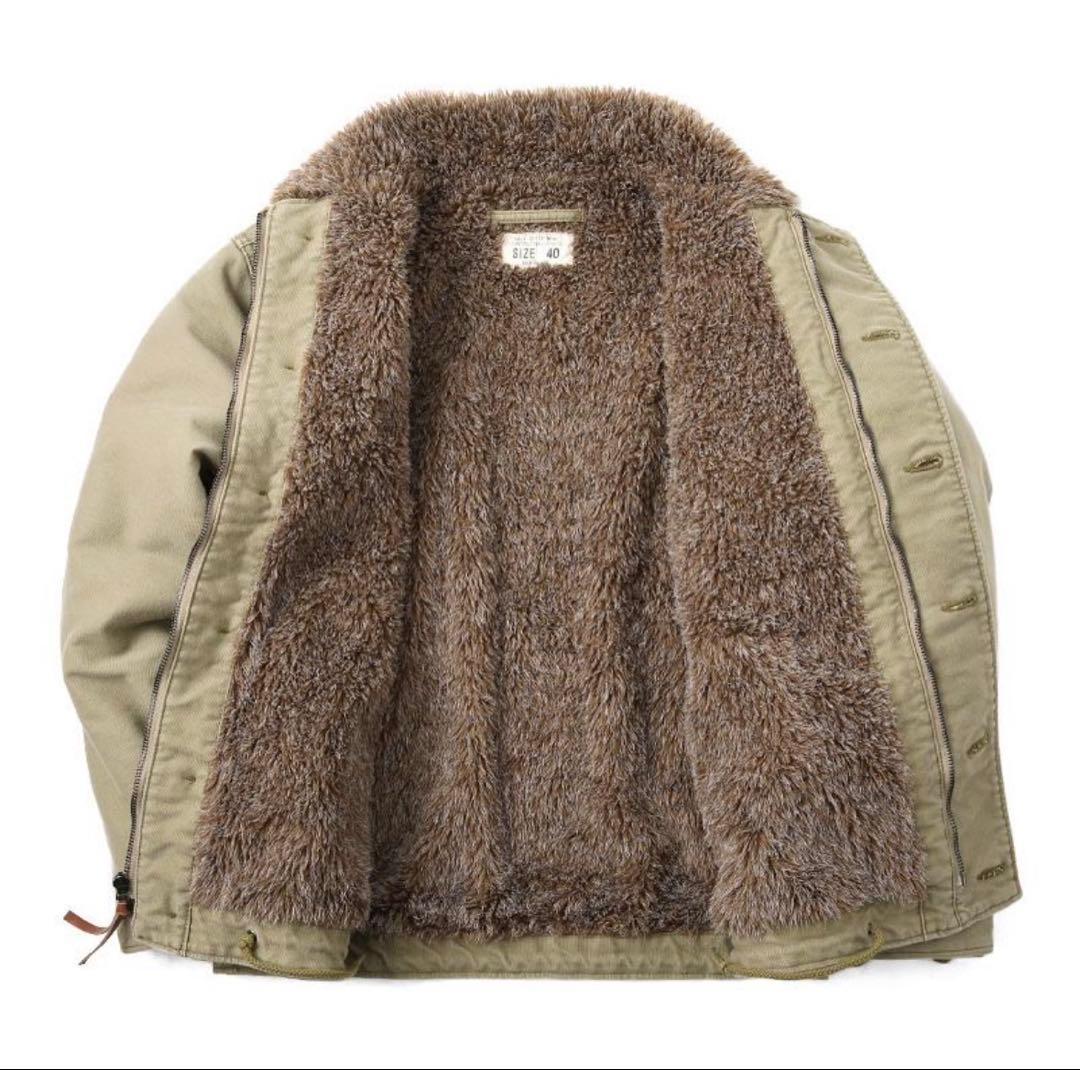 【新品同様】HOUSTON N-1 デッキジャケット 5N-1UD 42 TAN