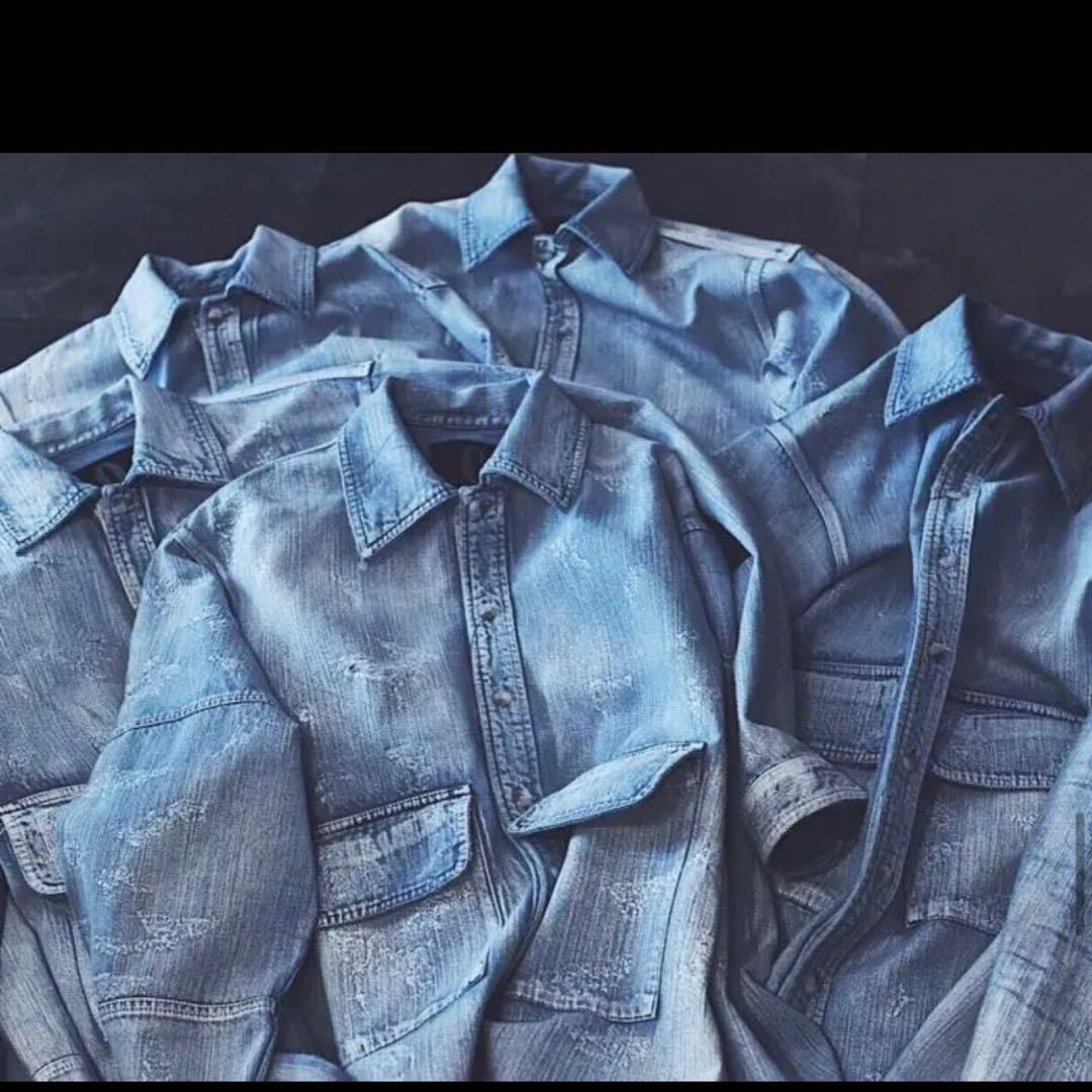 rin onffo ttaggg デニムシャツ