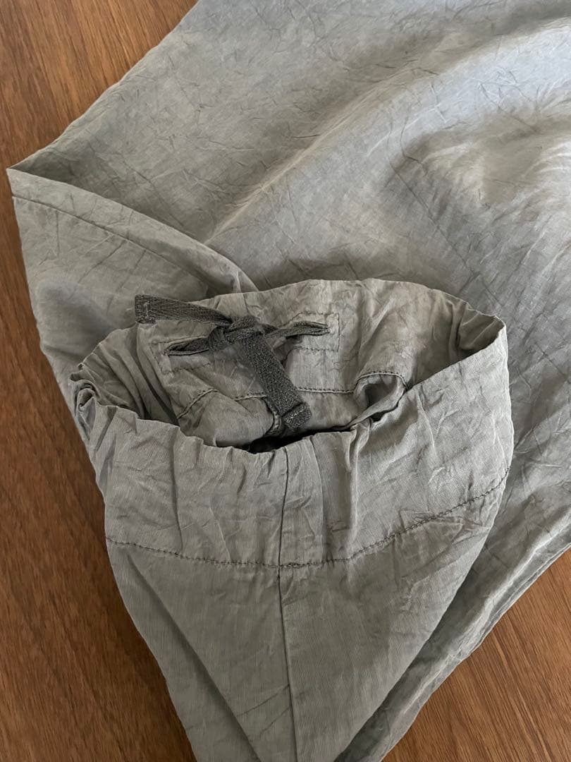 Y's ワイズ シワ加工パンツ　グレー　ヨウジヤマモト