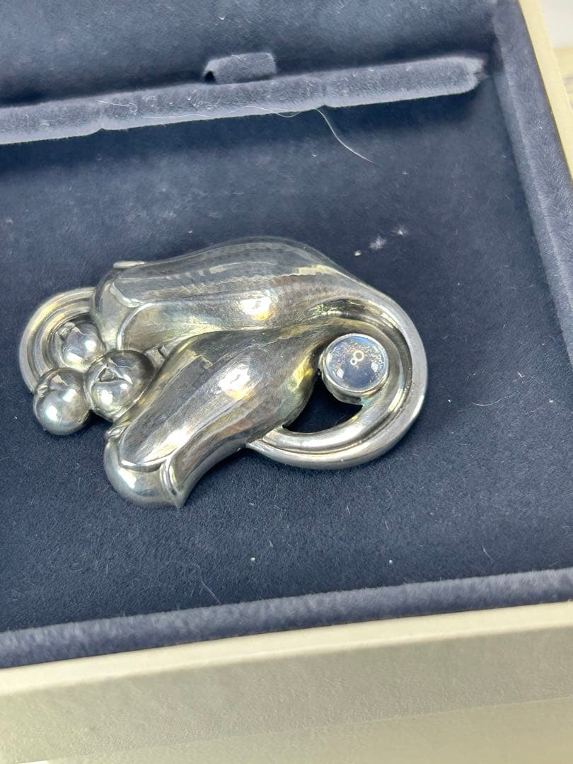   925シルバー ブローチ　#100B ムーンストーン