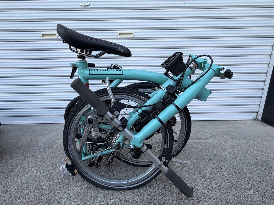 BROMPTON 折りたたみ自転車 水色